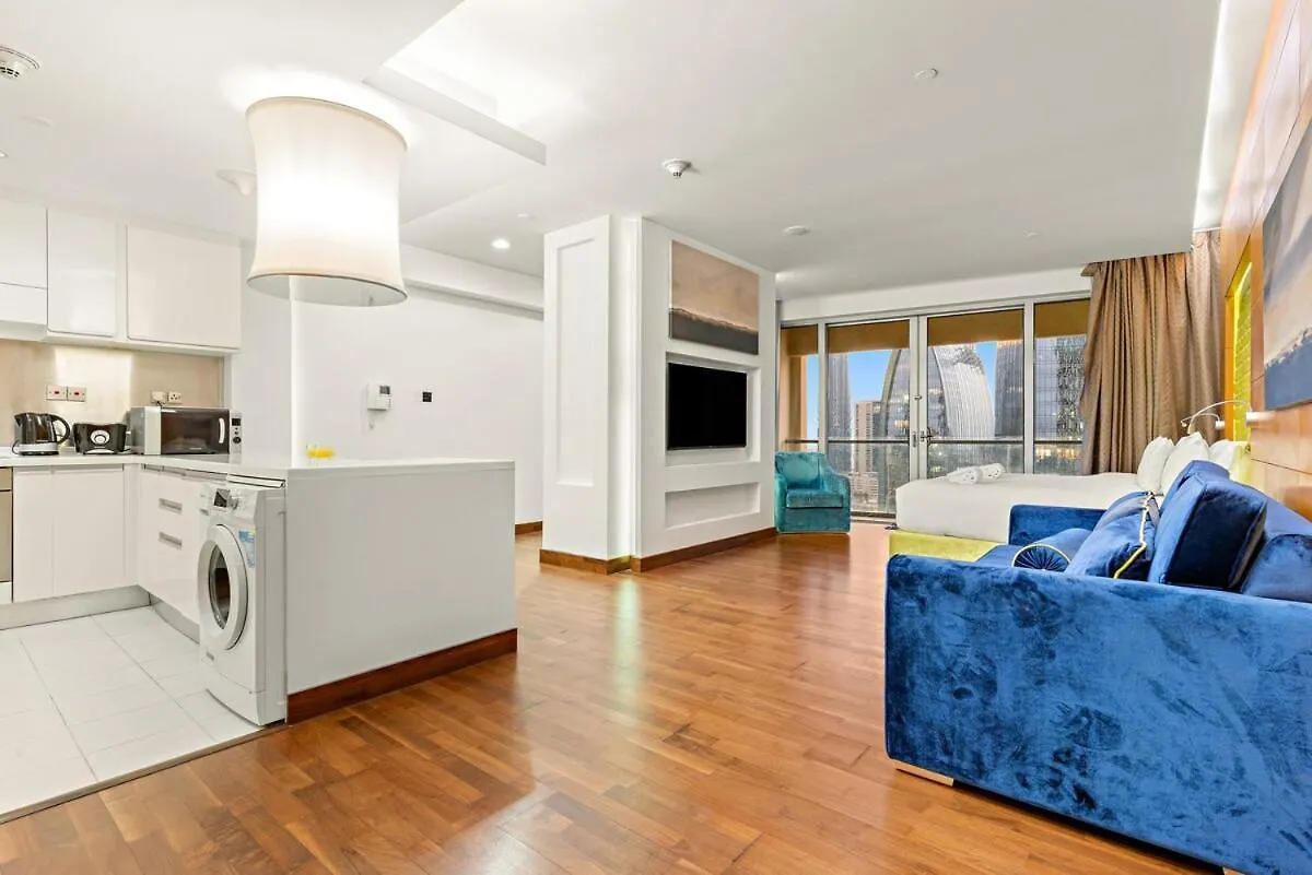 Appartement First Class Studio Stunning Burj Khalifa Views Dubai Verenigde Arabische Emiraten